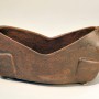 SKU: 13014-h Horizontal container with dark rust/maroon glaze