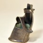SKU: 13015-v vertical container with metallic grey glaze