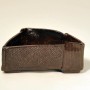 SKU: 13016-h Horizontal container with dark red/brown glaze