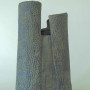 SKU: 13046-v Vertical container with dark olive and blue glaze